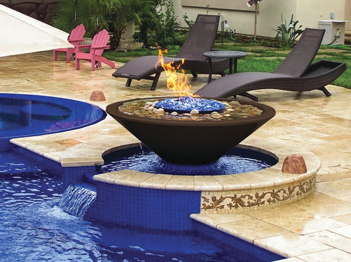 Exciting fire and water features for your pool