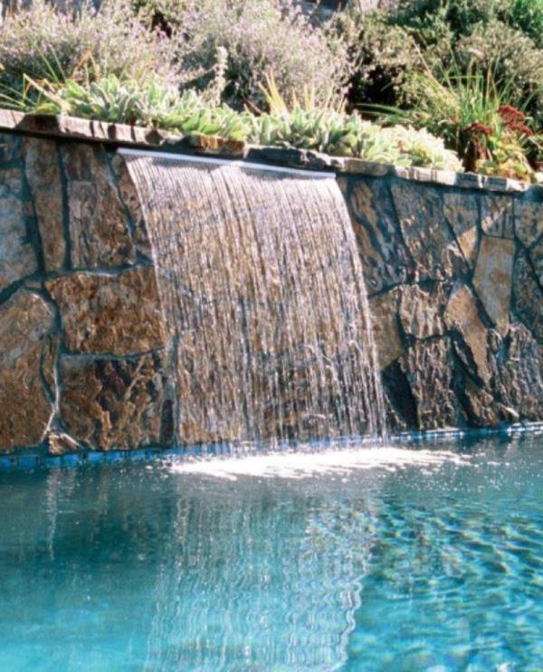 Sheer Descent Rain Waterfall